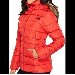 The North Face Women's Vibrant Red Puffer Coat